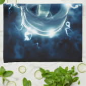 雨の中のジャック・オランタン キッチンタオル (折り畳み)