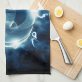 雨の中のジャック・オランタン キッチンタオル (四つ折り)