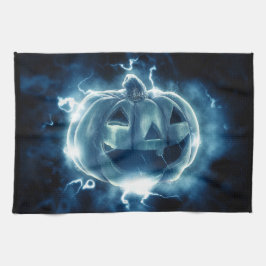 雨の中のジャック・オランタン キッチンタオル