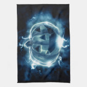 雨の中のジャック・オランタン キッチンタオル (縦)