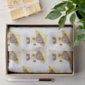 雨の中のテディベア 薄葉紙 (ギフト)