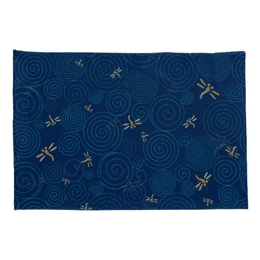 雨の中のトンボ 枕カバー (裏面-右)