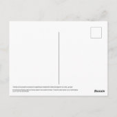 雨の中のパリジャンのタクシー ポストカード (裏面)