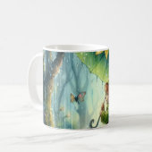 雨の中のピクシー コーヒーマグカップ (正面左)