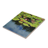 雨の中のピンクの蓮 タイル (側面)