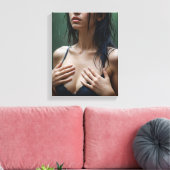 雨の中のモニカ キャンバスプリント (インサイチュ (リビング))