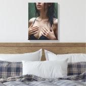 雨の中のモニカ キャンバスプリント (インサイチュ (寝室))