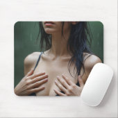 雨の中のモニカ マウスパッド (マウス)