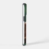 雨の中のモニカ iPhone 15ケース (右側面)