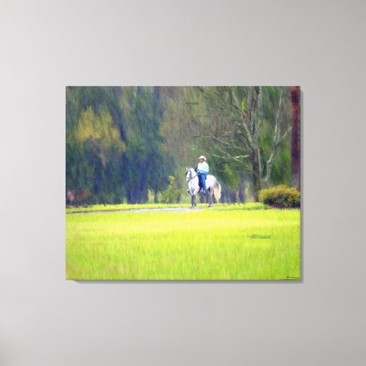 雨の中のリジン キャンバスプリント (正面)