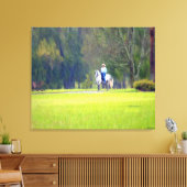 雨の中のリジン キャンバスプリント (インサイチュ (リビング))