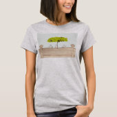 雨の中の三羽の鳥 Tシャツ (正面)