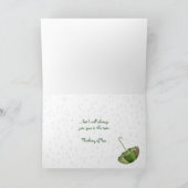 雨の中の友情 カード (内部)