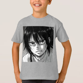 雨の中の女の子,マンガbyナターシャ米国 tシャツ