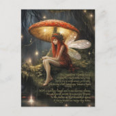 雨の中の妖精の国 ポストカード (正面)