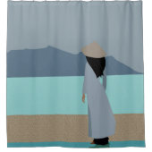 雨の中の少女 シャワーカーテン (正面)