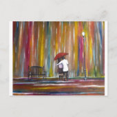 雨の中の愛 ポストカード (正面)