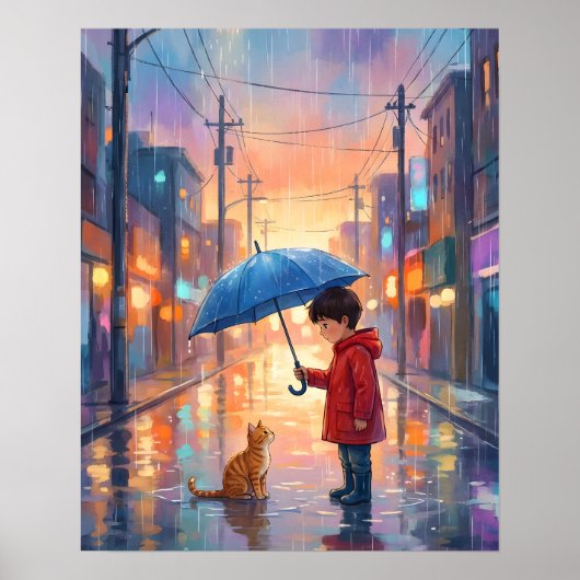 雨の中の最高の友達 ポスター (正面)