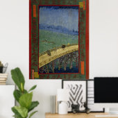 雨の中の橋 ポスター (ホームオフィス)