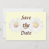 『雨の中の白いデイジー』Save the Date セーブザデート (裏面)