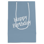 雨の中の第2期の誕生日ダック踊り ミディアムペーパーバッグ (裏面)