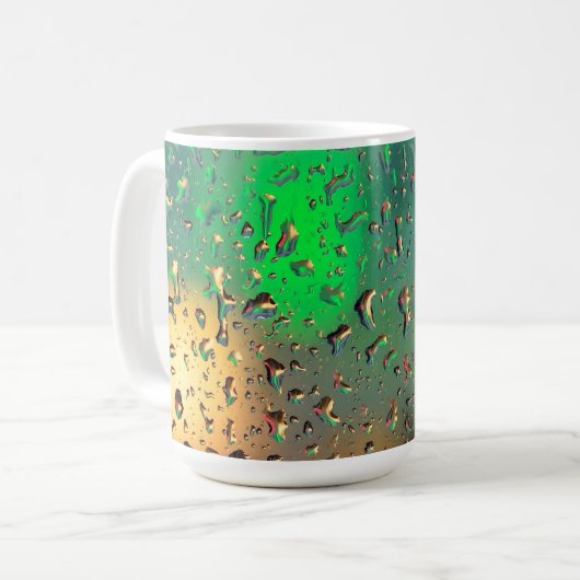 雨の中の美しい景色 コーヒーマグカップ (正面左)
