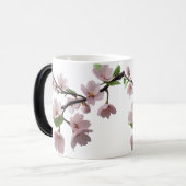 雨の中の花 – エレガントさくらんぼ花 モーフィングマグカップ (正面左)