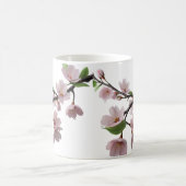 雨の中の花 – エレガントさくらんぼ花 モーフィングマグカップ (中央)