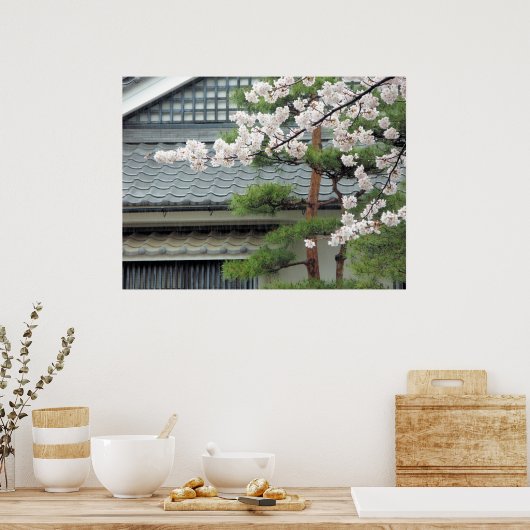 雨の中の花 ポスター (キッチン)