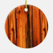 雨の中の落ち葉 セラミックオーナメント (裏面)