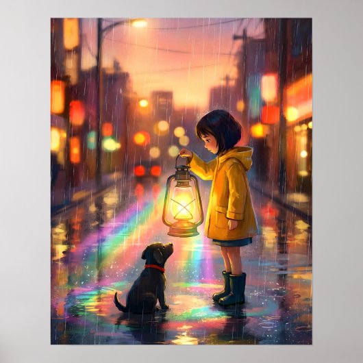 雨の中の親友 ポスター (正面)