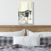 雨の中の都市 キャンバスプリント (インサイチュ (寝室))