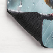 雨の中の鳥 マウスパッド (コーナー)