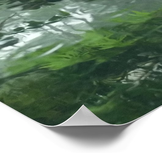 雨の中を覗く2 -抽象芸術写真 ポスター (角)