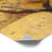 雨の中紅葉 ポスター (角)