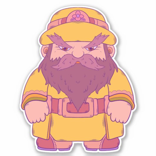 雨の中 シール (正面)