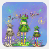 雨の中 スクエアシール (正面)