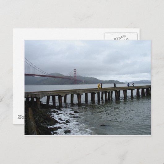 雨の中 ポストカード (正面/裏面)