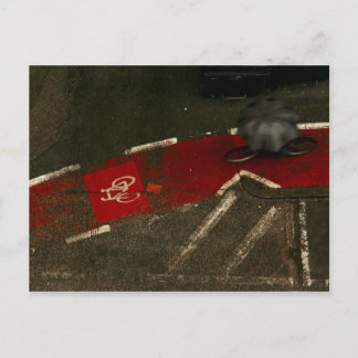 雨の乗り ポストカード