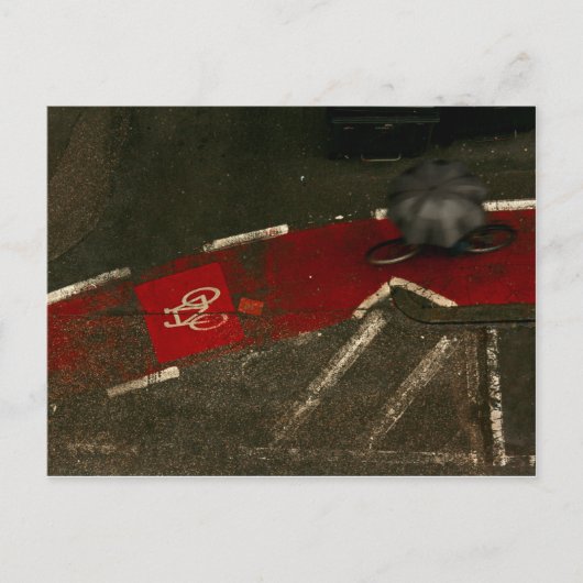 雨の乗り ポストカード (正面)