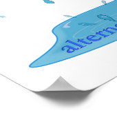 雨の代替ファクト値ポスター紙 ポスター (角)