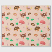 『雨の傘の中』 ラッピングペーパー (フラット)