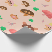 『雨の傘の中』 ラッピングペーパー (角)