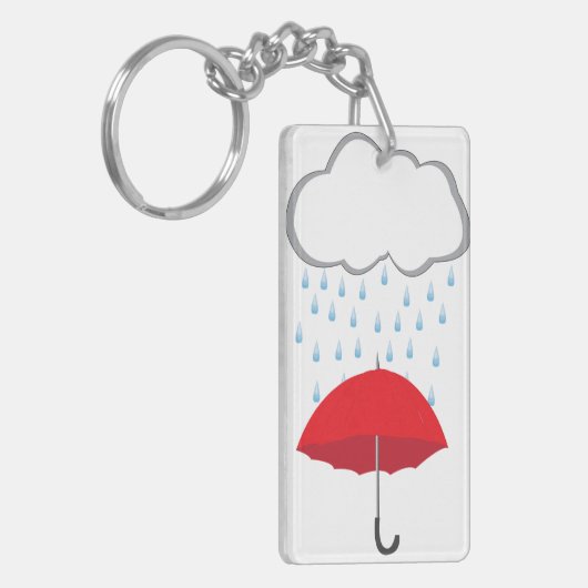 雨の傘 キーホルダー (正面左)