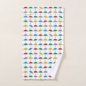 雨の傘 バスタオルセット (ハンドタオル)