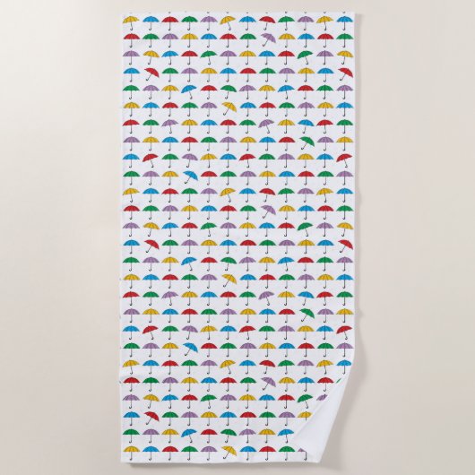 雨の傘 ビーチタオル (正面)