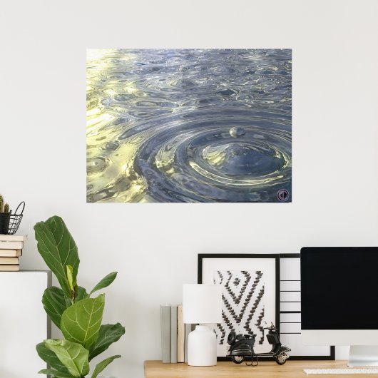 雨の午後 ポスター (ホームオフィス)