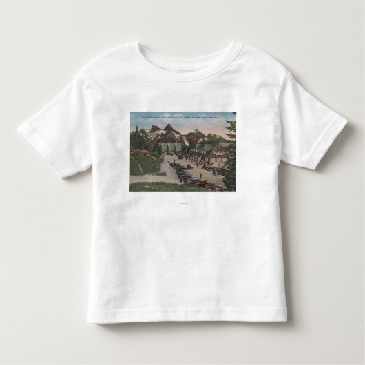 雨の国立公園- Tatoosh トドラーTシャツ (正面)