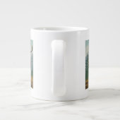 雨の国立公園、WashingtonElk場面 ジャンボコーヒーマグカップ (裏面)