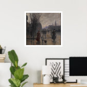 雨の夕べオンヘネピンアベニュー， c.1902 ポスター (ホームオフィス)